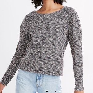 MADEWELL MULTI COLOR KNIT TOP SIZE LARGE